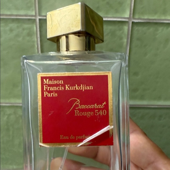 Maison Francis Kurkdjian Baccarat Rouge 540 Perfume with Gold Cap  Empty Bottle, - Picture 2 of 4